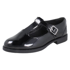 Girls Clarks Classic T-Bar School Shoes Tapa Hope