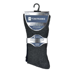 Mens Tom Franks Comfort Top Non Elasticated Rib Socks SK613