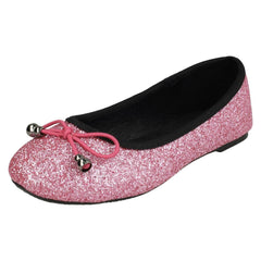 Girls Spot On Glitter Ballerinas