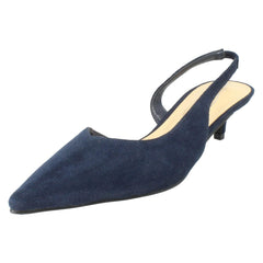 Ladies Spot On Slip On Evening Shoes F00490