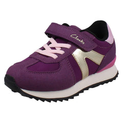 Kids Clarks Colour-Pop Sporty Trainers Jaspen Vibe K