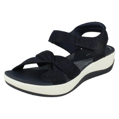 Ladies Clarks Cloudsteppers Strappy Wedge Sandals Arla Daisy