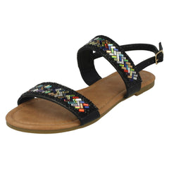 Ladies Anne Michelle Double Strap Mule Sandals