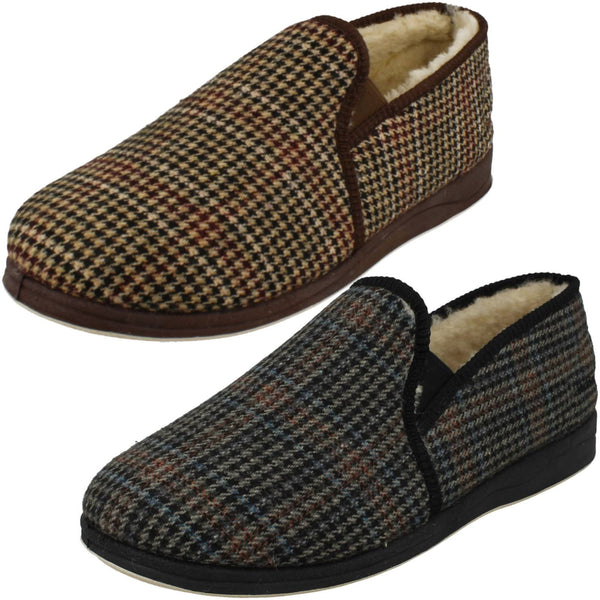 Mens Padders Warm Lined Gusset Detailed Slippers Albert 2