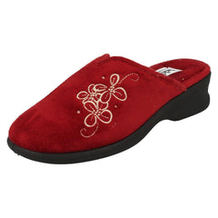 Ladies Padders Wedge Heel Slipper Sable