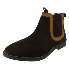 Mens Catesby Smart/Casual Elasticated Gusset Chelsea Ankle Boots SC2001