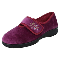 Ladies DB Shoes 2V Fitting Strap Fastening Slippers Caroline 2