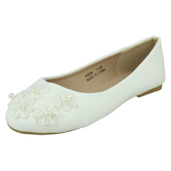Girls Spot On Smart Casual Ballerina Shoes H2689