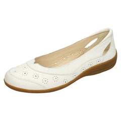 Ladies Padders Cut Out Ballerina Flats Demi 2