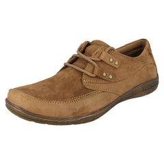 Mens Maverick Flat Lace Up Shoe With Metal Trim Detail