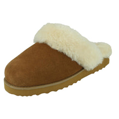 Ladies Spot On Suede Mule Slippers  X2125