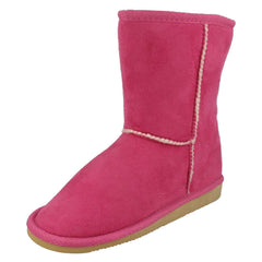 Girls Spot On Faux Fur Lined Winter Boots