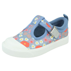 Girls Clarks Casual T-Bar Shoes City Dance