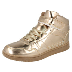 Ladies Spot On Mid Platform Trainers