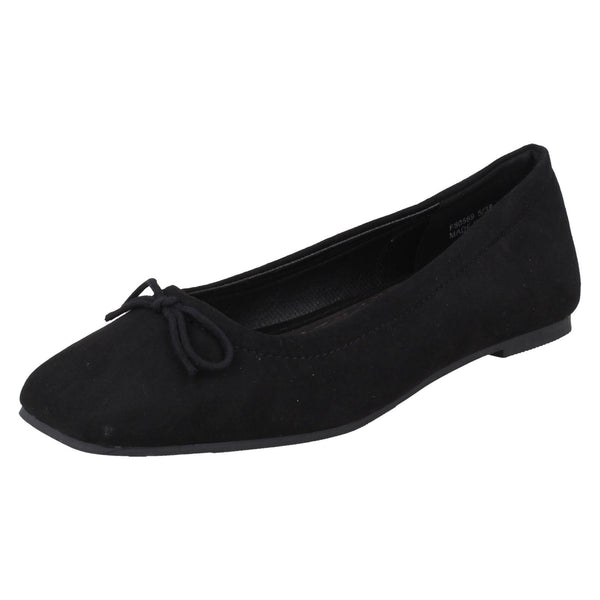 Ladies Savannah Smart Casual Ballerina Flats F80569