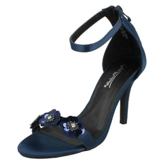 Ladies Anne Michelle Flower Trim Sandals