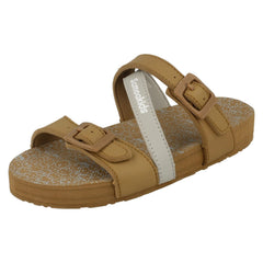 Girls Samoa Flat Buckle Mule Sandal
