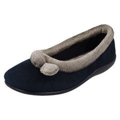 Ladies Rosebank Memory Foam Slippers Lucy