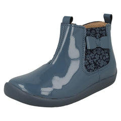 Girls Startrite Bow Detailed Gusset Ankle Boots Wonderland