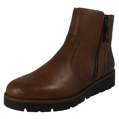 Ladies Rieker Antistress Double Zip Ankle Boots 44950