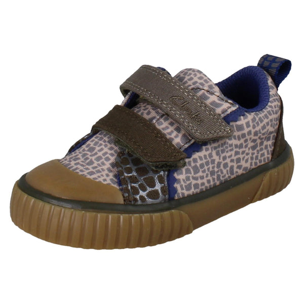 Boys Clarks Canvas Foxing Flare