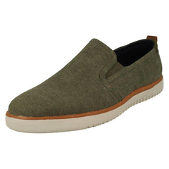 Mens Hush Puppies Lightweight Canvas Shoes Danny Slip On