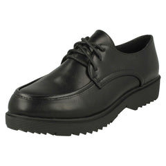 Ladies Spot On Lace Up Chunky Sole Shoes F90095