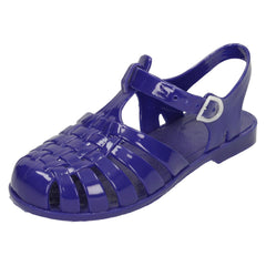 Girls Spot On Closed Toe Jelly Sandals