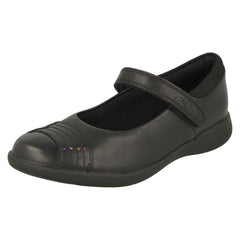 Girls Clarks Rainbow Detailed School Shoes Etch Beam