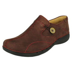 Ladies Clarks Un Structured Slip On Shoes Un Loop