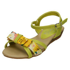 Girls Spot On Summer Bow Front Sandals