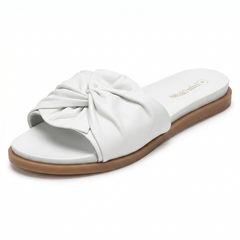 Ladies Leather Collection Twisted Vamp Mules F00203