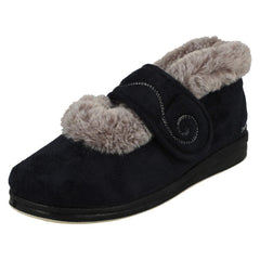 Ladies Padders Cross Strap Slippers - Hush