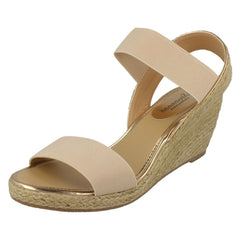 Ladies Savannah High Rope Wedge Sandals F10865
