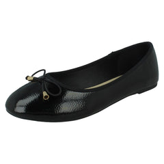 Ladies Spot On Ballerinas F80465