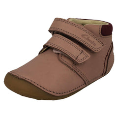 Childrens Clarks Soft Hook & Loop Ankle Boots Tiny Play T