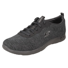 Ladies Arch Fit Comfort Lace Up Casual Trainers Lavish Wish 104272
