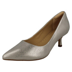Ladies Clarks Mid Heeled Court Shoes Violet55 Rae