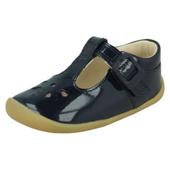 Girls Clarks Casual T-Bar Shoes Roamer Star