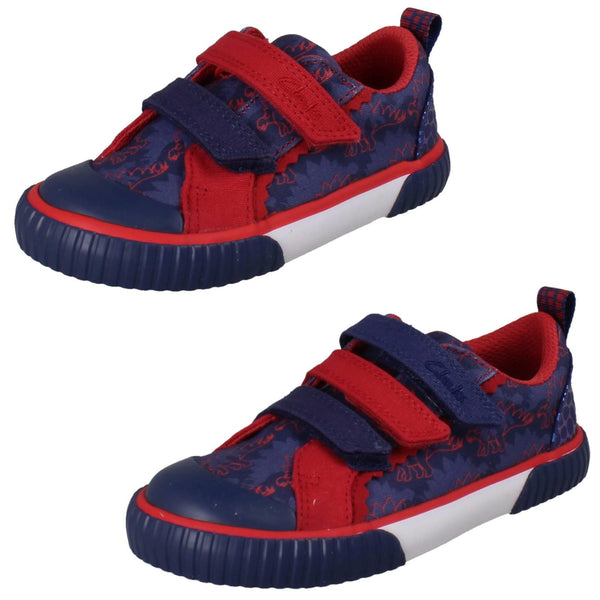 Boys Clarks Canvas Foxing Tri