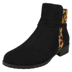 Ladies Spot On Ankle Boots F51098