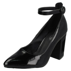Ladies Spot On Court Shoes With Ankle Strap