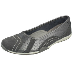 Ladies Down To Earth Flat Ballerina Shoes