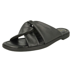 Ladies Clarks Knot Detailed Mule Sandals Reyna Twist