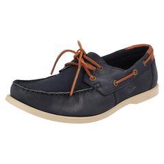 Mens Thomas Blunt Lace Up Leather Deck Shoes A2222