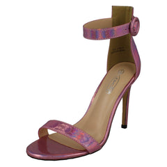 Ladies Spot On High Heel Sandals F10914
