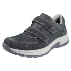 Mens Rieker Casual Hook and Loop Dual Strap Wide Fit Shoes 11051
