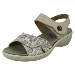 Ladies DB Shoes Double Strap Variable Fit Sandals Rosefinch