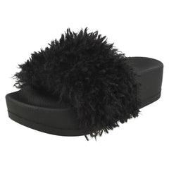 Ladies Spot On High Flatform Mule
