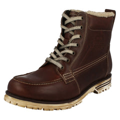 Mens Bugatti Worn Look Ankle Boots Fox F69438